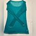 American Eagle Outfitters Tops | American Eagle Outfitters. Teal Long Sleeve V-Neck, Sheer T-Shirt Size M. | Color: Blue/Green | Size: M