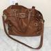 Michael Kors Bags | Michael Kors Large Leather Bag With Detachable Cross Body Strap | Color: Brown/Gold | Size: 12” X 13” X 5”