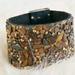 Anthropologie Jewelry | Anthropologie Cloth Bronze Stones Wrap Bracelet | Color: Brown/Tan | Size: Os