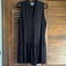 Nine West Dresses | Button Front Ruffle Black Hem Dress | Color: Black | Size: Xl