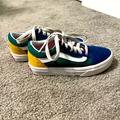 Vans Shoes | Euc (With Box) Vans Old Skool Yacht Club Multi-Color Sneakers | Color: Blue/Green | Size: 13b