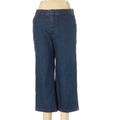 Kate Spade Jeans | Kate Spade Broome Street Dark Wash Cropped Wide Leg Denim Jean Trouser Pant 28 | Color: Blue | Size: 28