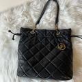 Michael Kors Bags | Guc Mk Vintage Quilted Lambskin Leather Purse | Color: Black | Size: Os