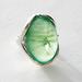 Free People Jewelry | Free People Essence Ring Color: Jade Silver (Silver/Argent) Size: 8 | Color: Green/Silver | Size: 8