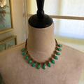 J. Crew Jewelry | J. Crew Turquoise And Rhinestone Necklace | Color: Blue/Green | Size: Os