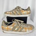 Adidas Shoes | Adidas Gazelle Ii 2009 Le Brown Orange Plaid Casual Comfort Sneakers Mens Sz 12 | Color: Brown/Orange | Size: 12