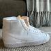 Nike Shoes | Brand New - Never Worn! Custom Nike Blazers - All White - Size 9 In Women’s | Color: White | Size: 9