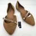 Torrid Shoes | New Torrid Tan Studded Dorsay Flats - Size 8ww | Color: Tan | Size: 8