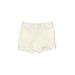 Ann Taylor LOFT Shorts: Ivory Print Bottoms - Women's Size 10 - Light Wash