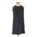 Gap Casual Dress - Shift High Neck Sleeveless: Gray Print Dresses - Women's Size X-Small