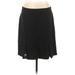 Simply Vera Vera Wang Casual Skirt: Black Solid Bottoms - Women's Size Large