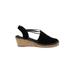 Toni Pons Wedges: Black Solid Shoes - Women's Size 41 - Almond Toe