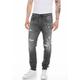 Slim-fit-Jeans REPLAY "ANBASS HYPERFLEX BIO" Gr. 33, Länge 36, dark grey used bw75g Herren Jeans Slim Fit