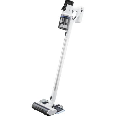 MEDION Akku-Stielstaubsauger "P350 W (MD 12049), beutellose Zyklon-Technologie, 24 kPa Saugleistung", schwarz-weiß (weiß, schwarz), B:27,9cm H:74,9cm T:11,6cm, Akkusauger, HEPA 13 Filter, LED-Touch-Display, Staubsensor, integriertes Zubehör Image