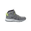 Wanderschuh JACK WOLFSKIN "WOODLAND 2 TEXAPORE MID M", Gr. UK 8 - EU 42, Normalschaft, grau (pebble, grau), Main Material: 100% Polyurethane; Second Material Lining Sole: 100% Rubber/ EVA, Schuhe