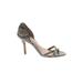 Aerin Heels: Slip On Stilleto Cocktail Gray Shoes - Women's Size 8 1/2 - Open Toe