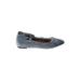 Yoki Flats: Blue Print Shoes - Women's Size 7 1/2 - Almond Toe