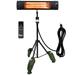 Dr. Infrared Heater 1500W Carbon Infrared Heater Portable Tripod Mount Also Wall or Ceiling Mount w/ Remote | 46 H x 35 W x 8 D in | Wayfair DR-338