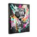 Latitude Run® Urban Flowers Graffiti Framed Floater Canvas Wall Art Design By Ziwei Li Canvas | 21 H x 17 W x 1.7 D in | Wayfair