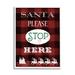 Stupell Industries Santa Stop Here Plaid On Wood by Carol Robinson Print Wood in Brown | 14 H x 11 W x 1.5 D in | Wayfair ay-514_wfr_11x14