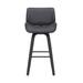 Corrigan Studio® 43" Cream Faux Leather & Iron Swivel Adjustable Height Bar Chair114 Wood in Gray | 42 H x 20 W x 20 D in | Wayfair