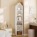 Wade Logan® Brynesha Wood 6-Tiers Standard Bookcase Wood in White/Brown | 72.83 H x 11.81 W x 11.81 D in | Wayfair 0D8CA85ECC304BD793FA0AA00D515C1B