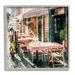 Stupell Industries Italian Bistro Scene On Wood by LSR Design Studio Print Wood in Brown | 17 H x 17 W x 1.5 D in | Wayfair ay-804_gff_17x17