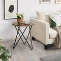 17 Stories Treca 3 Legs End Table Wood in Black/Brown/Gray | 22.4 H x 20 W x 20 D in | Wayfair C80D1C6EDB4A47DBAD93D2DD316286D2