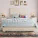 Lark Manor™ Amberlynn Bed Upholstered/Velvet/Metal in Brown | 52.9 H x 64.1 W x 86.6 D in | Wayfair 1D1FBE462D77433984DDF49427581279