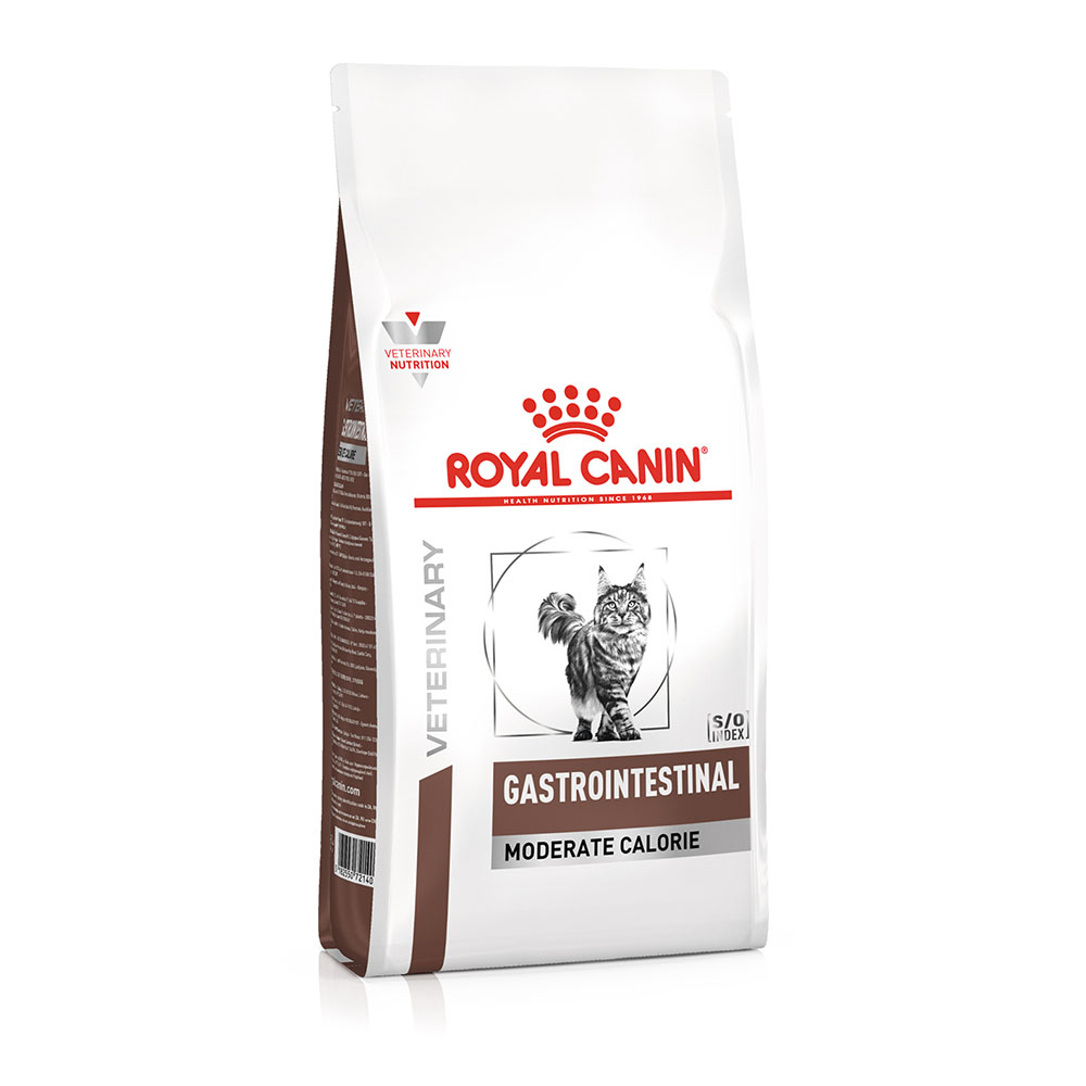 Royal Canin Gastrointestinal Moderate Calorie Feline Veterinary Crocchette per gatti - Set %: 2 x 4 kg