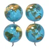 4 pz/set Globe Balloon 4D 22 pollici Round Earth Balloons Around The World Party Earth Day