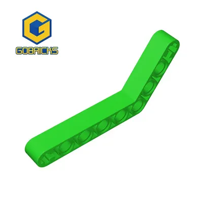 Gobricks 10 stücke Moc Ziegel Teile 6629 42149 High-Tech-Strahl 1x9 gebogen dicken kompatiblen Baustein Partikel DIY Kinderspiel zeug Geschenk Image
