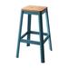 Square Armless Bar Stools Counter Height Solid Wood Dining Stools 1Pc