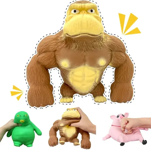 Squeeze Gorilla Spielzeug lustige Affen Spielzeug Erwachsene sensorischen Stress Spielzeug Gummi