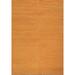 Orange Modern Gabbeh Oriental Area Rug Solid Handmade Wool Carpet - 5'4" x 7'9"