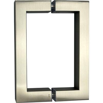 CEL 6"x 6" Square Tubing Back-to-Back Pull Handle for shower door