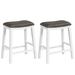 Costway 26-Inch Bar Stool Set of 2 Counter Height Saddle Stools with - See Details