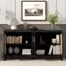 Black TV Stand Sideboard Console Table Media Cabinet for TVs Up to 65" - 59.10" x 13.80" x 30.30"