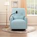 Matte Velvet Power Recliners Swivel Barrel Chairs Accent Armchair