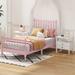 3 Pieces Bedroom Sets-Twin Size Bed with 2 Nightstands