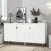 65" White TV Stand Corner TV Stands Storage Cabinet Sideboard - 65.00" x 15.70" x 33.70"