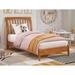 Orleans Full Solid Wood Low Profile Sleigh Platform Bed
