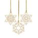 Mini Snowflake 3-Piece Ornament Set