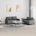 vidaXL Sofa Set with Cushions Sectional Sofa Couch for Living Room Fabric