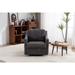 Modern upholstered Large swivel chair linen fabric comfortable to sit