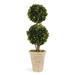 Boxwood Double Faux (Fake) Sphere Topiary 20"