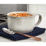 Stinson Collection Gray Stoneware Dishwasher Safe Soup Mug, 20 oz.