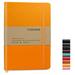 foroxin Journal notebook (A5-Dotted Yellow Color) 192 Pages Medium 5.7X8.3 inches - 80 gsm Thick Paper Hardcover