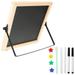 1 Set Small Dry Erase White Board Double- sided Magnetic Whiteboard Desktop Whiteboard with Stand Message Writing Board Easel for Memo to Do List with Eraser Pen