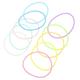 30Pcs Silicone Rubber Bands Glow in The Dark Hair Rubber Bands Elastic Wrapping Bands for Books Exercise Traps Cooking Wrapping